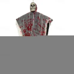 Halloween Decorations Blood-Stained Luminous Skull Hanging Ghost Outdoor Hanging Ghost Pendant Haunted House Secret Room Scene Layout