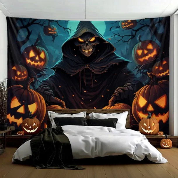 Halloween Decorations Girl Ghost Hanging Tapestry Wall Art Large Tapestry Mural Decor Photograph Backdrop Blanket Curtain Home Bedroom Living Room