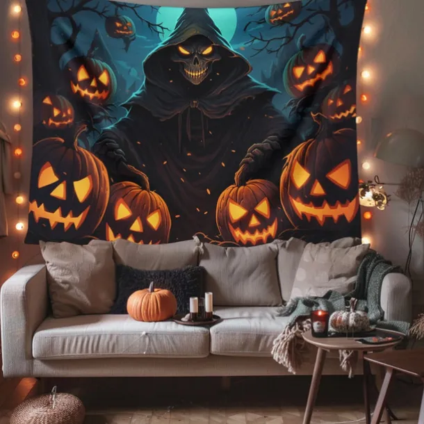 Halloween Decorations Girl Ghost Hanging Tapestry Wall Art Large Tapestry Mural Decor Photograph Backdrop Blanket Curtain Home Bedroom Living Room