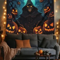 Halloween Decorations Girl Ghost Hanging Tapestry Wall Art Large Tapestry Mural Decor Photograph Backdrop Blanket Curtain Home Bedroom Living Room