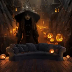 Halloween Decorations Girl Ghost Hanging Tapestry Wall Art Large Tapestry Mural Decor Photograph Backdrop Blanket Curtain Home Bedroom Living Room
