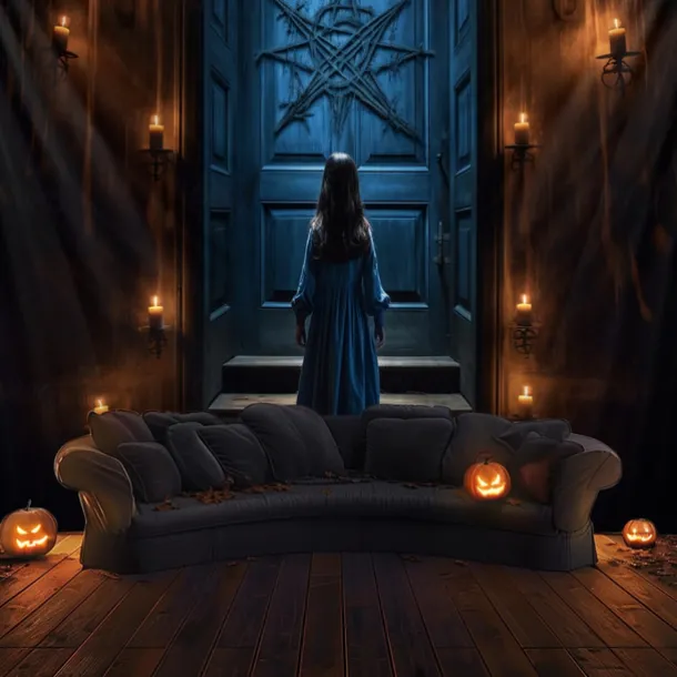 Halloween Decorations Girl Ghost Hanging Tapestry Wall Art Large Tapestry Mural Decor Photograph Backdrop Blanket Curtain Home Bedroom Living Room