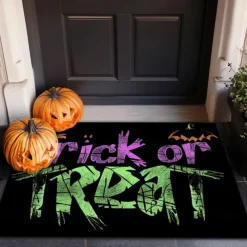 Halloween Decorations Hunted House Doormat Kitchen Mat Floor Mat Non-Slip Area Rug Oil Proof Rug Indoor Outdoor Mat Bedroom Decor Bathroom Mat Entrance Rug