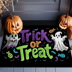 Halloween Decorations Hunted House Doormat Kitchen Mat Floor Mat Non-Slip Area Rug Oil Proof Rug Indoor Outdoor Mat Bedroom Decor Bathroom Mat Entrance Rug