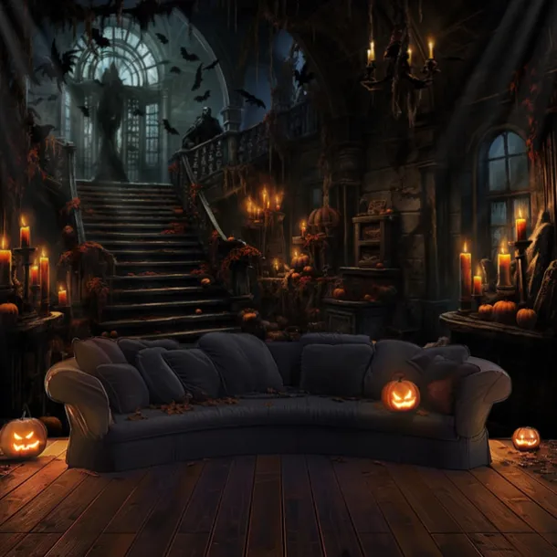 Halloween Decorations Hunted House Hanging Tapestry Wall Art Large Tapestry Mural Decor Photograph Backdrop Blanket Curtain Home Bedroom Living Room