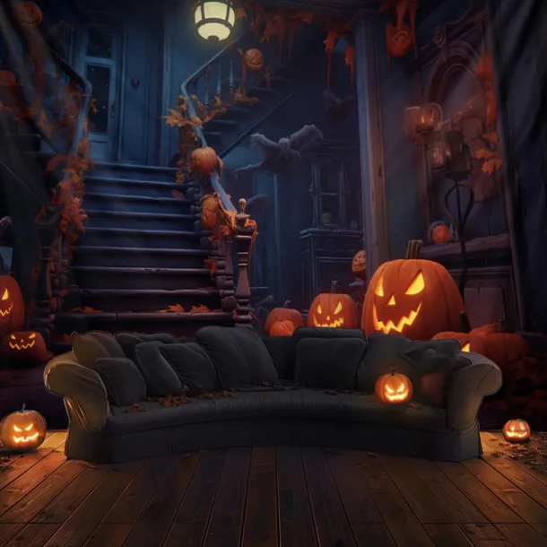 Halloween Decorations Hunted House Hanging Tapestry Wall Art Large Tapestry Mural Decor Photograph Backdrop Blanket Curtain Home Bedroom Living Room