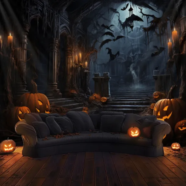 Halloween Decorations Hunted House Hanging Tapestry Wall Art Large Tapestry Mural Decor Photograph Backdrop Blanket Curtain Home Bedroom Living Room