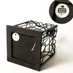 Halloween Decorations Indoor Outdoor, Halloween Hanging Cage Glowing Skeleton Cat, Halloween Cage Prop Skeleton Cat Decoration, Hanging Decor for Haunted House