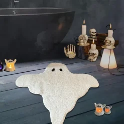 Halloween Decorations Irregular Doormat Kitchen Mat Floor Mat Non-Slip Area Rug Oil Proof Rug Indoor Outdoor Mat Bedroom Decor Bathroom Mat Entrance Rug Ghosts