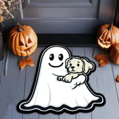 Halloween Decorations Irregular Ghost Doormat Kitchen Mat Floor Mat Non-Slip Area Rug Oil Proof Rug Indoor Outdoor Mat Bedroom Decor Bathroom Mat Entrance Rug