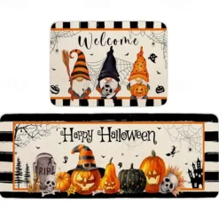 Halloween Decorations Kitchen Rug Area Rug Mat Non-Slip Oil Proof Floor Mat Livingroom Rug Indoor Outdoor Mat Bedroom Decor Bathroom Mat Entrance Rug Door Mat