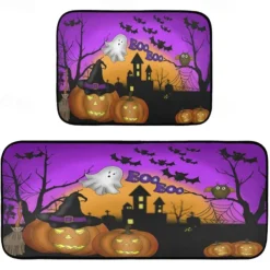 Halloween Decorations Kitchen Rug Area Rug Mat Non-Slip Oil Proof Floor Mat Livingroom Rug Indoor Outdoor Mat Bedroom Decor Bathroom Mat Entrance Rug Door Mat