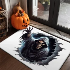 Halloween Decorations Monster Doormat Kitchen Mat Floor Mat Non-Slip Area Rug Oil Proof Rug Indoor Outdoor Mat Bedroom Decor Bathroom Mat Entrance Rug