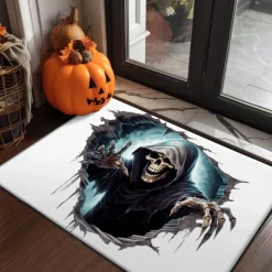 Halloween Decorations Monster Doormat Kitchen Mat Floor Mat Non-Slip Area Rug Oil Proof Rug Indoor Outdoor Mat Bedroom Decor Bathroom Mat Entrance Rug