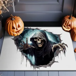 Halloween Decorations Monster Doormat Kitchen Mat Floor Mat Non-Slip Area Rug Oil Proof Rug Indoor Outdoor Mat Bedroom Decor Bathroom Mat Entrance Rug