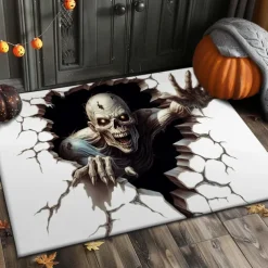 Halloween Decorations Monster Doormat Kitchen Mat Floor Mat Non-Slip Area Rug Oil Proof Rug Indoor Outdoor Mat Bedroom Decor Bathroom Mat Entrance Rug