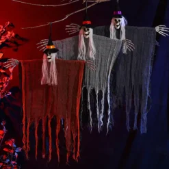 Halloween Decorations Outdoor, 1 Pcs Halloween Hanging Witch with Bendable Arms, Hanging Wicked Witches for Halloween Outdoor,Lawn, Yard, Patio Decorations