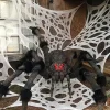 Halloween Decorations Outdoor Spider Web,Stretchy Beef Netting Spiders Webbing Pre-Cut Gauze Cobweb Haunted House Decor