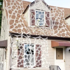 Halloween Decorations Outdoor Spider Web,Stretchy Beef Netting Spiders Webbing Pre-Cut Gauze Cobweb Haunted House Decor