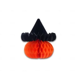Halloween Decorations Pumpkin Spider Cat Honeycomb Ball Charm Paper Easy to Install