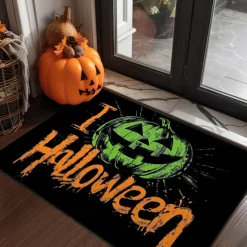 Halloween Decorations Pumpkin Doormat Kitchen Mat Floor Mat Non-Slip Area Rug Oil Proof Rug Indoor Outdoor Mat Bedroom Decor Bathroom Mat Entrance Rug