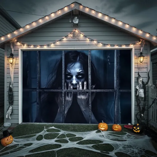 Halloween Decorations Scary Ghost Hanging Tapestry Wall Art Large Tapestry Mural Decor Photograph Backdrop Blanket Curtain Home Bedroom Living Room Decoration