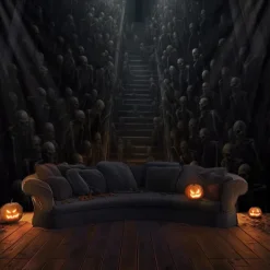 Halloween Decorations Skeletons Ghost Hanging Tapestry Wall Art Large Tapestry Mural Decor Photograph Backdrop Blanket Curtain Home Bedroom Living Room Decoration