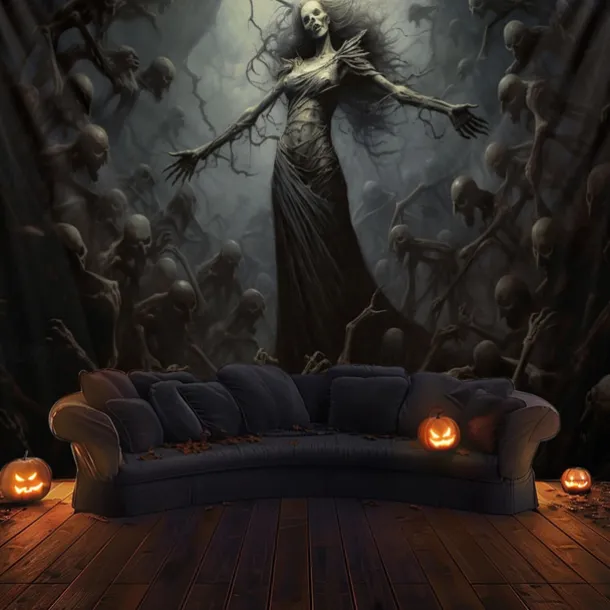 Halloween Decorations Skeletons Ghost Hanging Tapestry Wall Art Large Tapestry Mural Decor Photograph Backdrop Blanket Curtain Home Bedroom Living Room Decoration