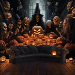 Halloween Decorations Skull Skeleton Hanging Tapestry Wall Art Large Tapestry Mural Decor Photograph Backdrop Blanket Curtain Home Bedroom Living Room