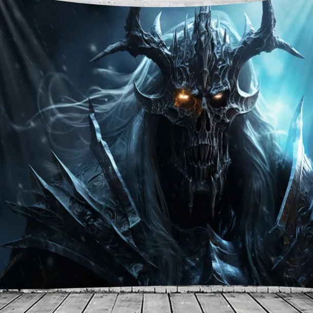 Halloween Decorations Skull Hanging Tapestry Wall Art Large Tapestry Mural Decor Photograph Backdrop Blanket Curtain Home Bedroom Living Room Decoration