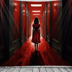 Halloween Decorations Skull Hanging Tapestry Wall Art Large Tapestry Mural Decor Photograph Backdrop Blanket Curtain Home Bedroom Living Room Decoration