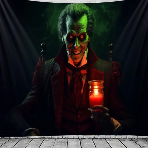 Halloween Decorations Skull Hanging Tapestry Wall Art Large Tapestry Mural Decor Photograph Backdrop Blanket Curtain Home Bedroom Living Room Decoration