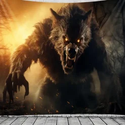 Halloween Decorations Skull Hanging Tapestry Wall Art Large Tapestry Mural Decor Photograph Backdrop Blanket Curtain Home Bedroom Living Room Decoration