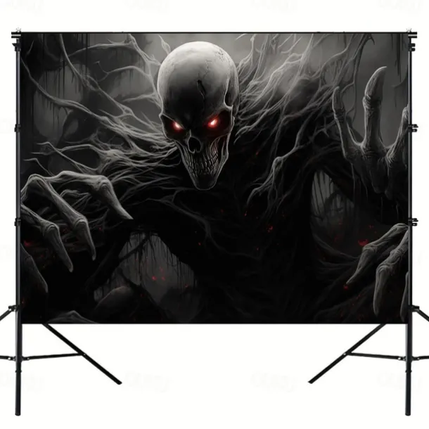 Halloween Decorations Skull Hanging Tapestry Wall Art Large Tapestry Mural Decor Photograph Backdrop Blanket Curtain Home Bedroom Living Room Decoration