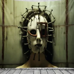 Halloween Decorations Skull Hanging Tapestry Wall Art Large Tapestry Mural Decor Photograph Backdrop Blanket Curtain Home Bedroom Living Room Decoration