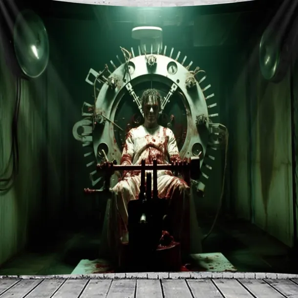 Halloween Decorations Skull Hanging Tapestry Wall Art Large Tapestry Mural Decor Photograph Backdrop Blanket Curtain Home Bedroom Living Room Decoration