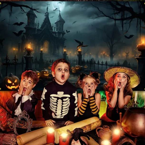 Halloween Decorations Tapestry Jack O Lantern Pumpkin Decor Wall Art Large Hanging Tapestry Mural Photograph Backdrop Blanket Curtain Home Bedroom Living Room Bats Haunted House Graveyard