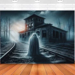 Halloween Decorations Zombie Bride Hanging Tapestry Wall Art Large Tapestry Mural Decor Photograph Backdrop Blanket Curtain Home Bedroom Living Room Decoration Ghost Pumpkin Witch