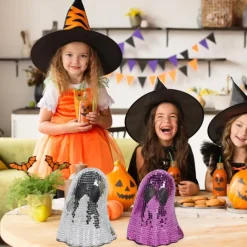 Halloween Disco Ghost Decor Ghost Disco Ball Table Decoration Indoor Glitter Sign Halloween Tiered Tray Decor for Props Home Tabletop Decorations