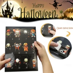 Halloween Doll Advent Calendar 2025 Contains 24 Gifts, Halloween Horror Figures Countdown Calendar with Surprise Toys, The Nightmare Halloween Collectible Figures Gifts for Kids