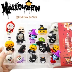 Halloween Doll Advent Calendar 2025 Contains 24 Gifts, Halloween Horror Figures Countdown Calendar with Surprise Toys, The Nightmare Halloween Collectible Figures Gifts for Kids