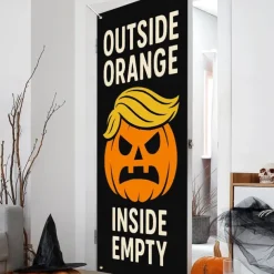 Halloween Door Cover – Pumpkin Face 