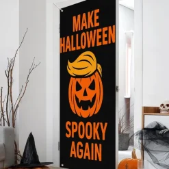 Halloween Door Cover – Pumpkin Face 