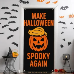 Halloween Door Cover – Pumpkin Face 