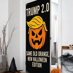 Halloween Door Cover – Pumpkin Face 