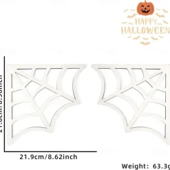 Halloween Door Frame Decals - Spooky Indoor and Outdoor Decorations, Including Castle, Spider Web, and Corner Door Signs, Perfect for Haunted House and Party Atmosphere