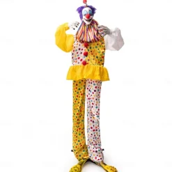 Halloween Electric Sensor Standing Clown Ornament Haunted House Party Glowing Swinging Decorative Prop