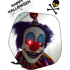 Halloween Electric Sensor Standing Clown Ornament Haunted House Party Glowing Swinging Decorative Prop