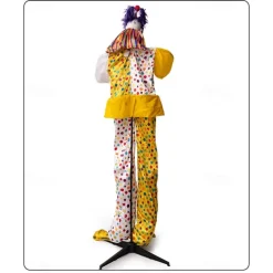 Halloween Electric Sensor Standing Clown Ornament Haunted House Party Glowing Swinging Decorative Prop