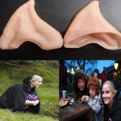 Halloween Elf Half Ears High Quality Latex Fairy Elf Ears Cosplay Accessories Creative Party Props Decoration Supplies